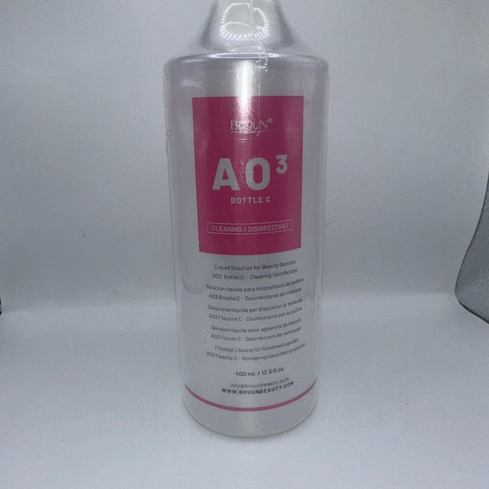 AO3 Bottle C Cleaning/Disinfectant - White & Pink Bottle